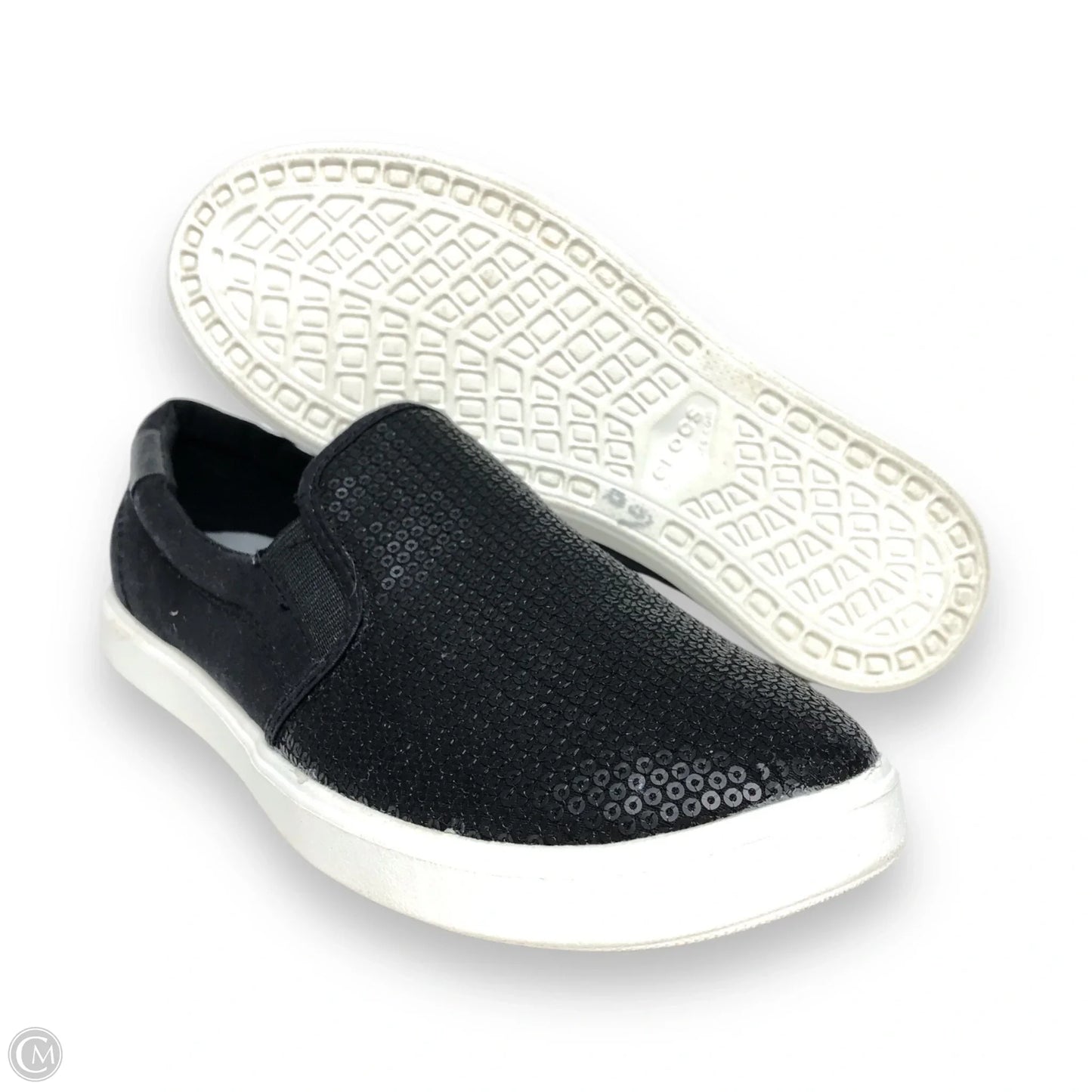 Shoes Sneakers By Crocs In Black, Size: 6