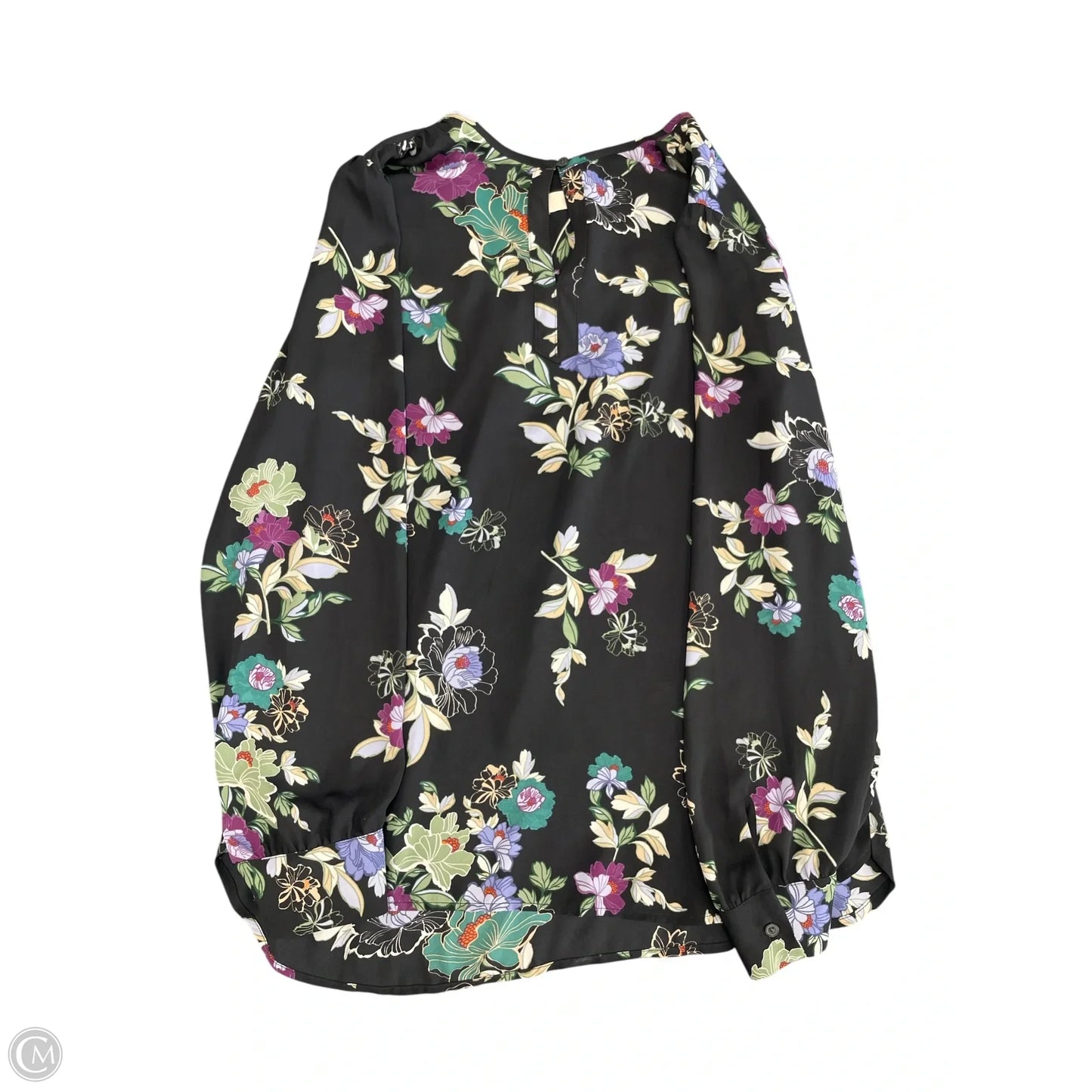 Blouse Long Sleeve By Loft In Black, Size: M