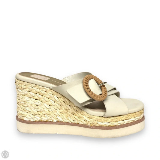 Sandals Heels Wedge By Dolce Vita In Beige, Size: 7