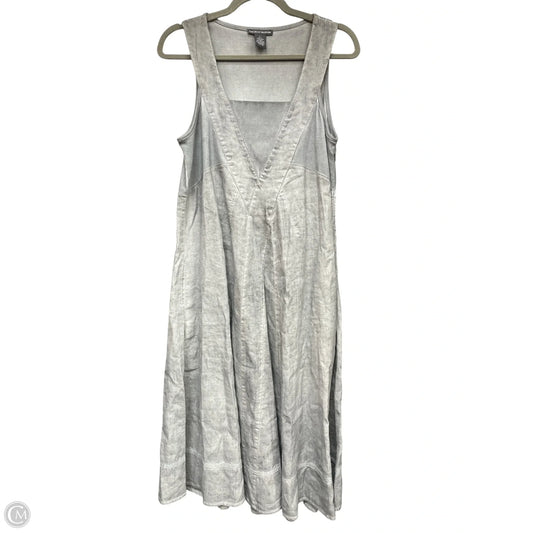 Dress Casual Midi By Chelsea And Theodore In Grey, Size: L