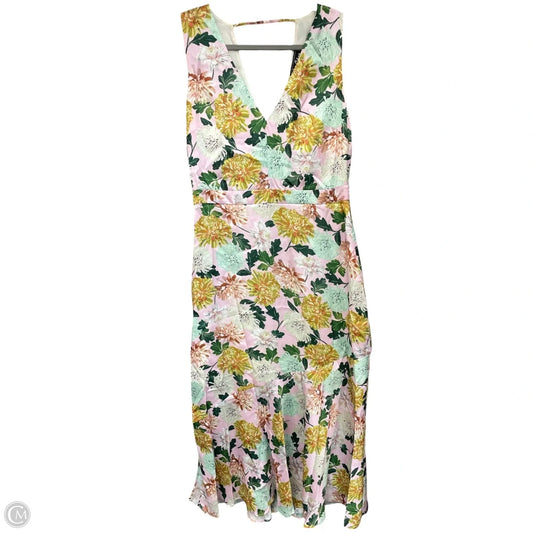 Dress Casual Midi By Sam Edelman In Floral Print, Size: 8