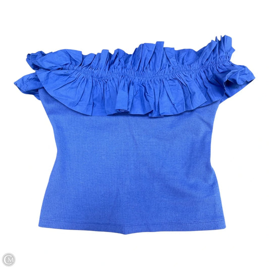 Top Sleeveless By Maeve In Blue, Size: M