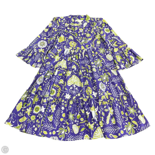 Dress Casual Short By Cmc In Green & Purple, Size: S