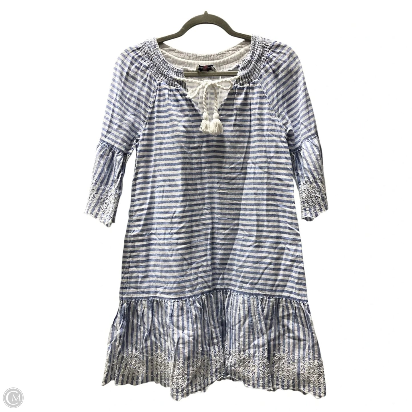 Dress Casual Short By Vineyard Vines In Blue & White, Size: 0