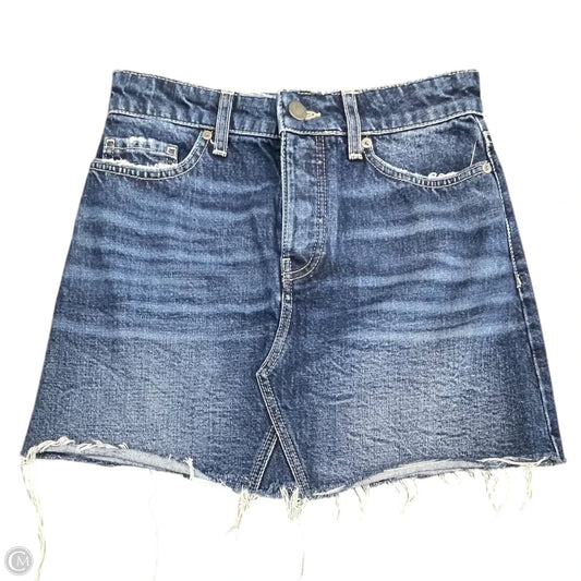 Skirt Mini & Short By Paige In Blue Denim, Size: 0