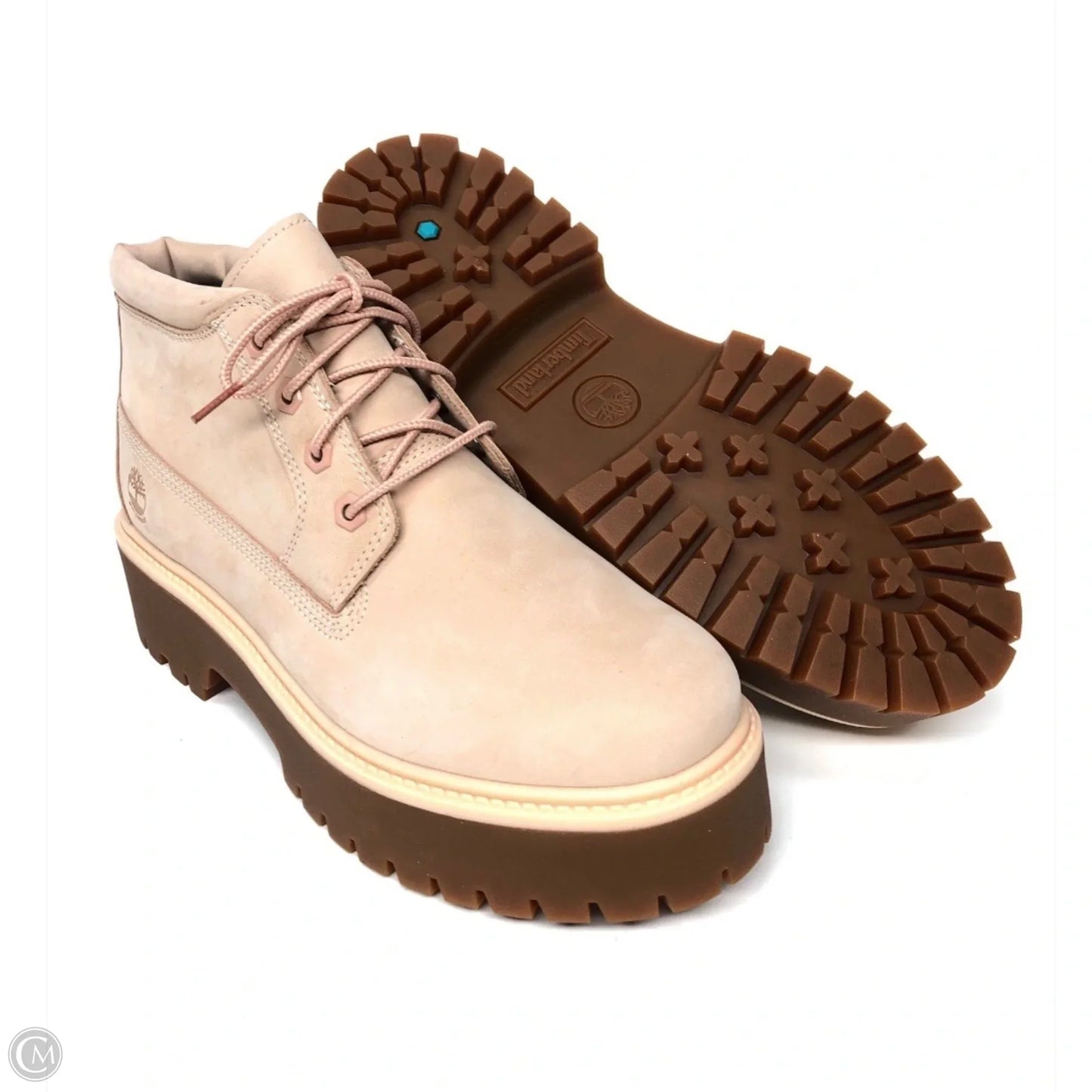 Boots Leather By Timberland In Pink, Size: 9