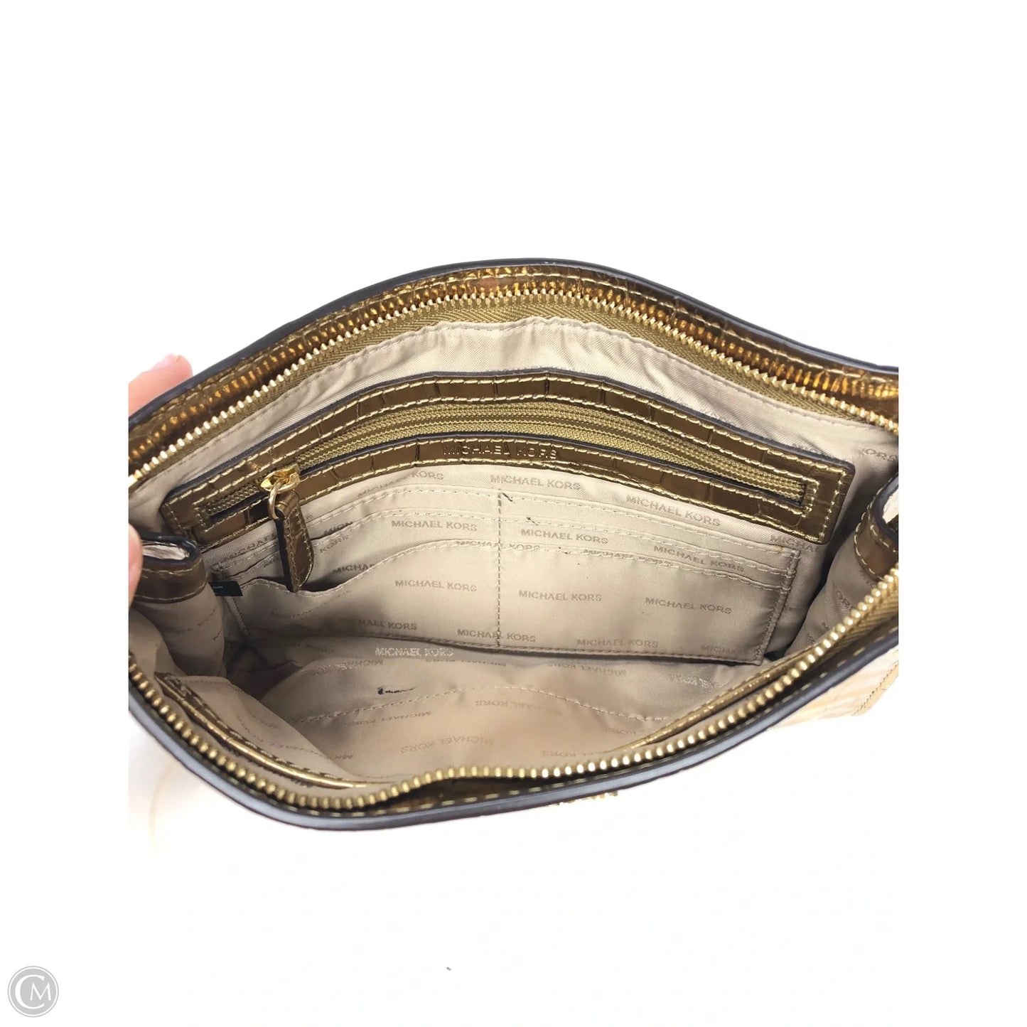 Crossbody Designer By Michael Kors, Size: Medium