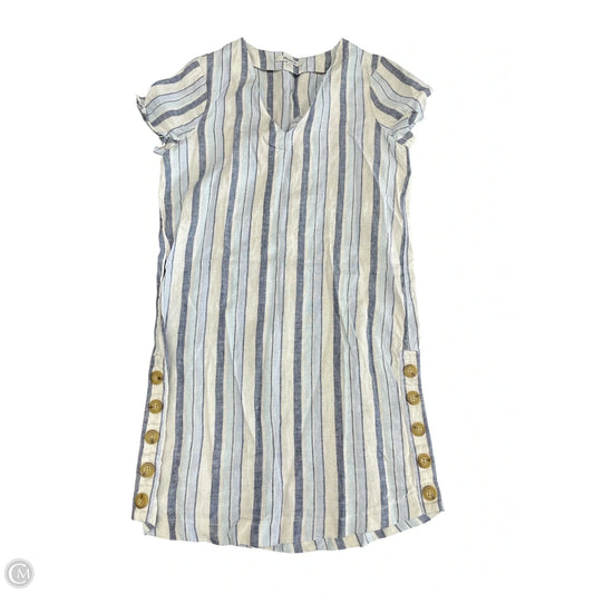 Dress Casual Short By Madewell In Blue & White, Size: Xxs