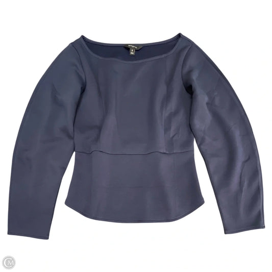 Top Long Sleeve By Banana Republic In Navy, Size: S
