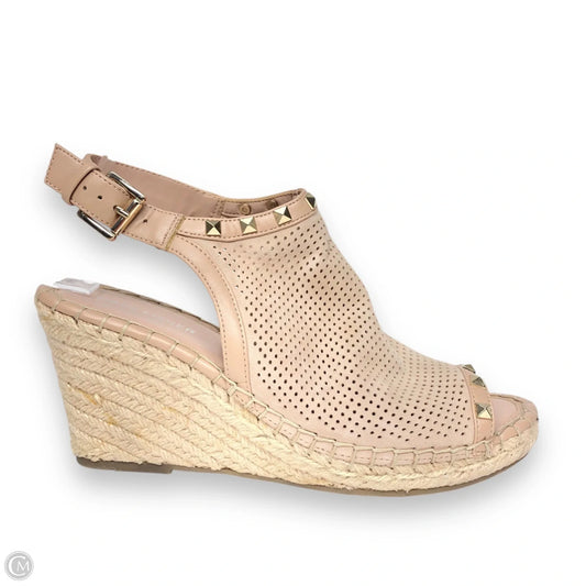 Sandals Heels Wedge By Marc Fisher In Beige, Size: 8
