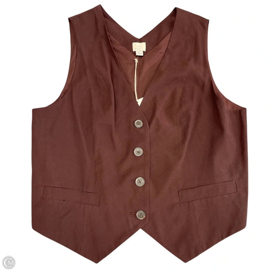 Vest Other By A New Day In Maroon, Size: L