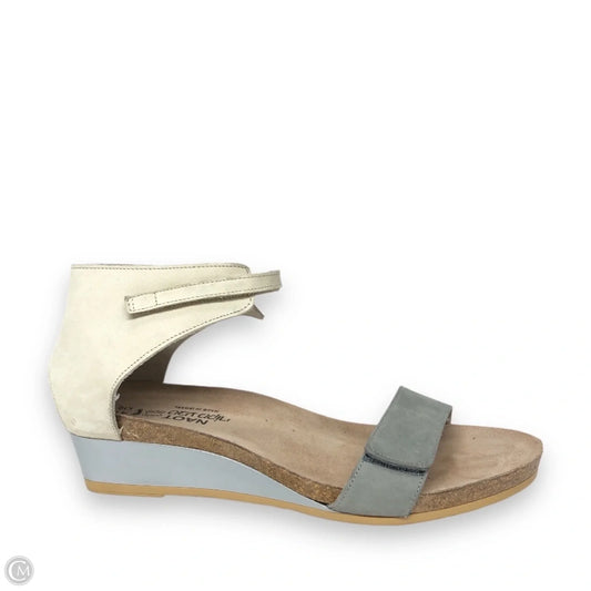 Sandals Heels Wedge By Naot In Grey, Size: 10