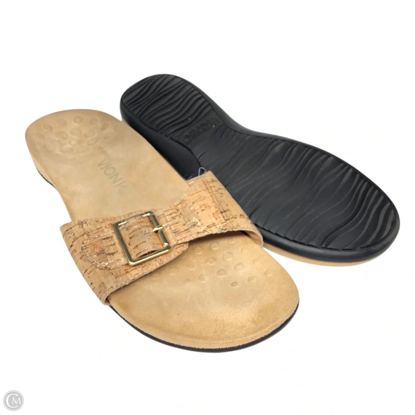 Sandals Flats By Vionic In Beige, Size: 10