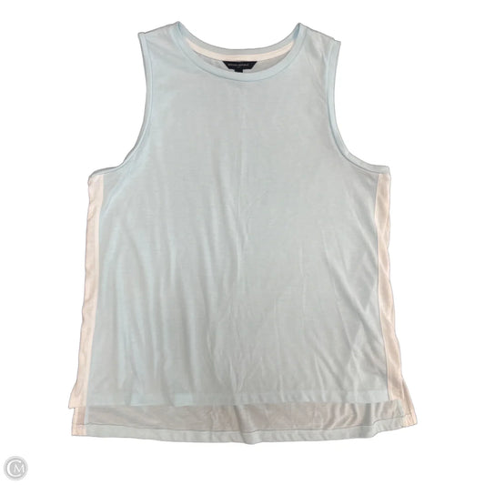 Top Sleeveless Basic By Banana Republic In Blue & White, Size: Xl