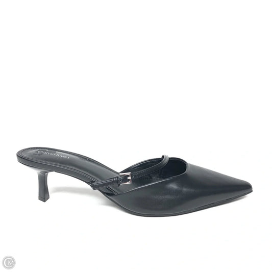 Shoes Heels Kitten By Calvin Klein In Black, Size: 11