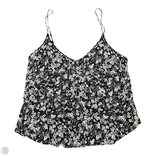 Top Sleeveless By Free People In Black & White, Size: S