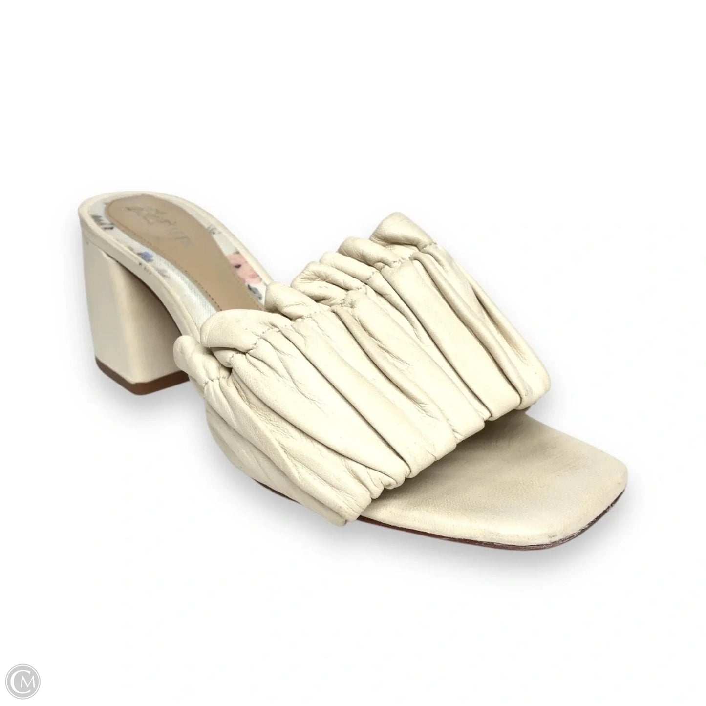 Sandals Heels Block By Antonio Melani In Cream, Size: 6