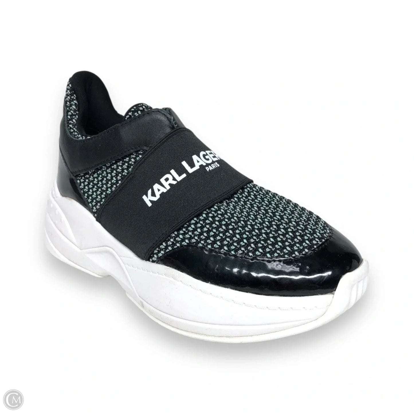Shoes Designer By Karl Lagerfeld In Black & White, Size: 7