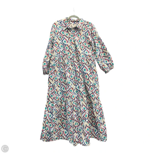 Dress Casual Midi By Maeve In Multi-colored, Size: L