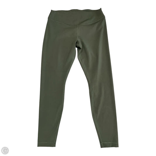 Athletic Leggings By Lululemon In Green, Size: 14