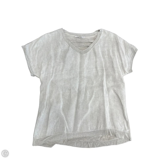 Top Short Sleeve By Tempo Paris In Taupe, Size: Xl