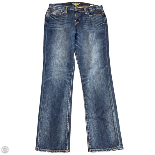 Jeans Straight By Lucky Brand In Blue Denim, Size: 12