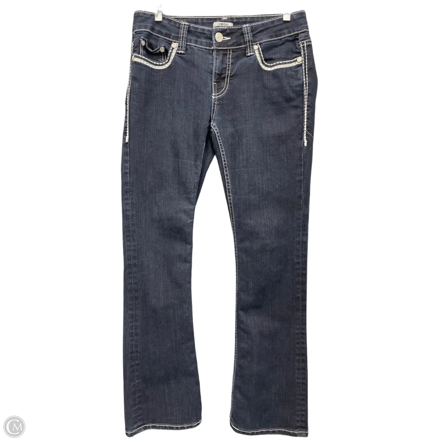 Jeans Boot Cut By Virgo In Blue Denim, Size: 6