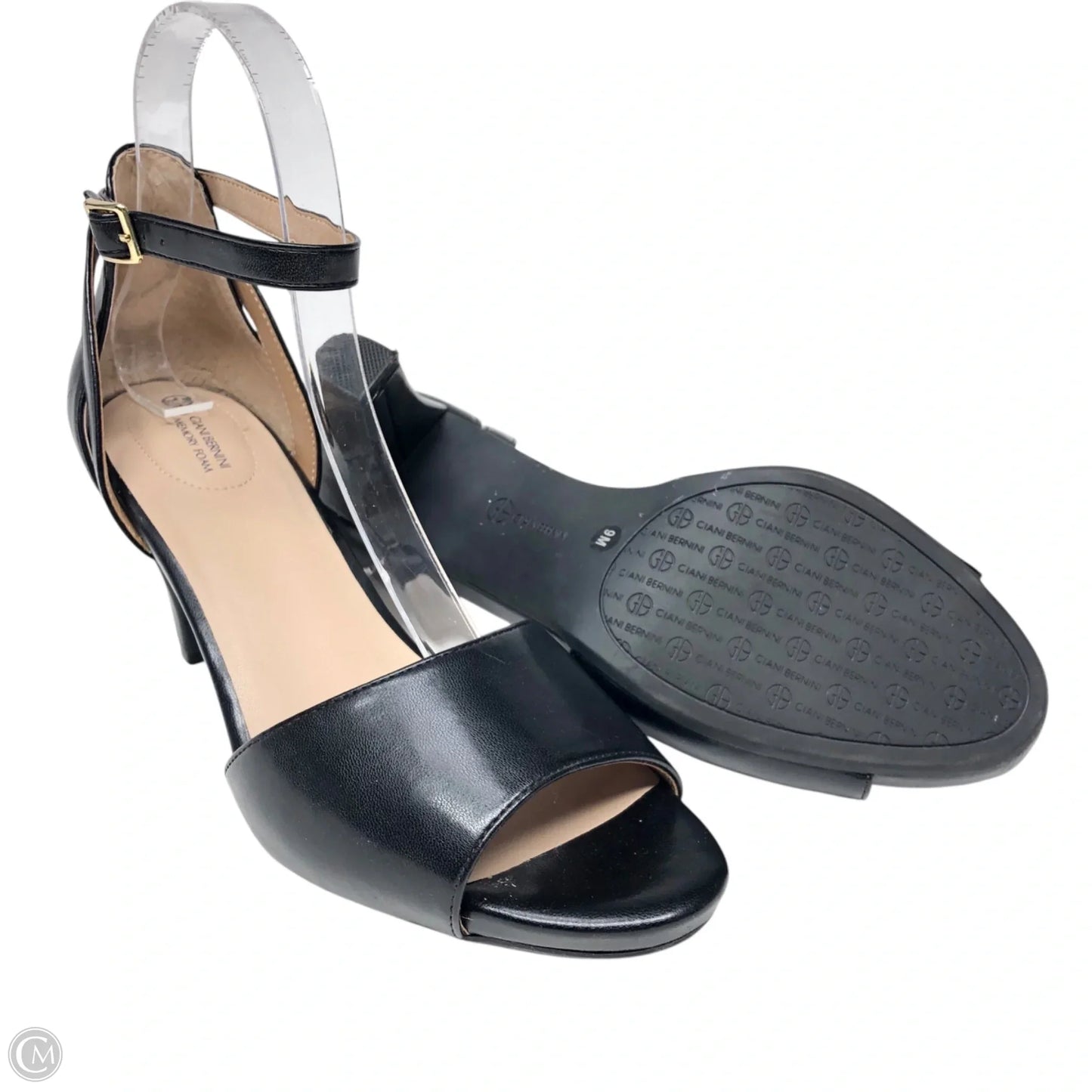 Sandals Heels Block By Giani Bernini In Black, Size: 9