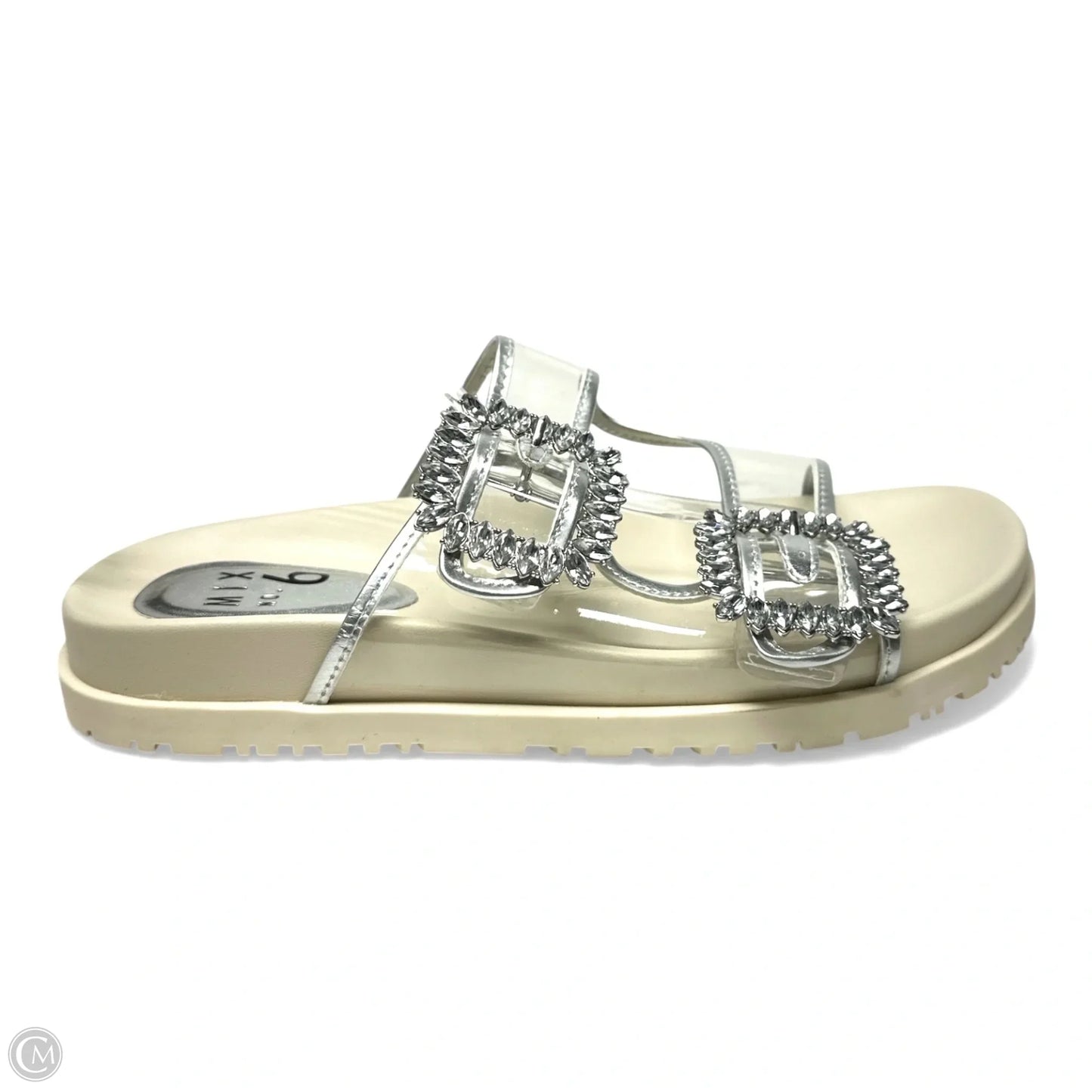 Sandals Flats By Mix No 6 In Silver, Size: 9