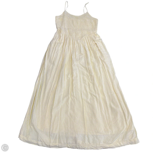 Dress Casual Midi By A New Day In White & Yellow, Size: M