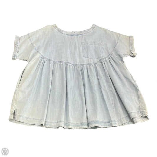 Tunic Short Sleeve By Mable In Blue, Size: M