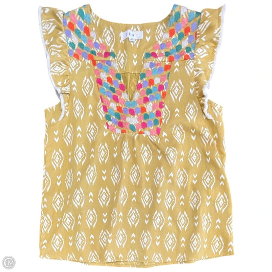 Top Sleeveless By Thml In Yellow, Size: S