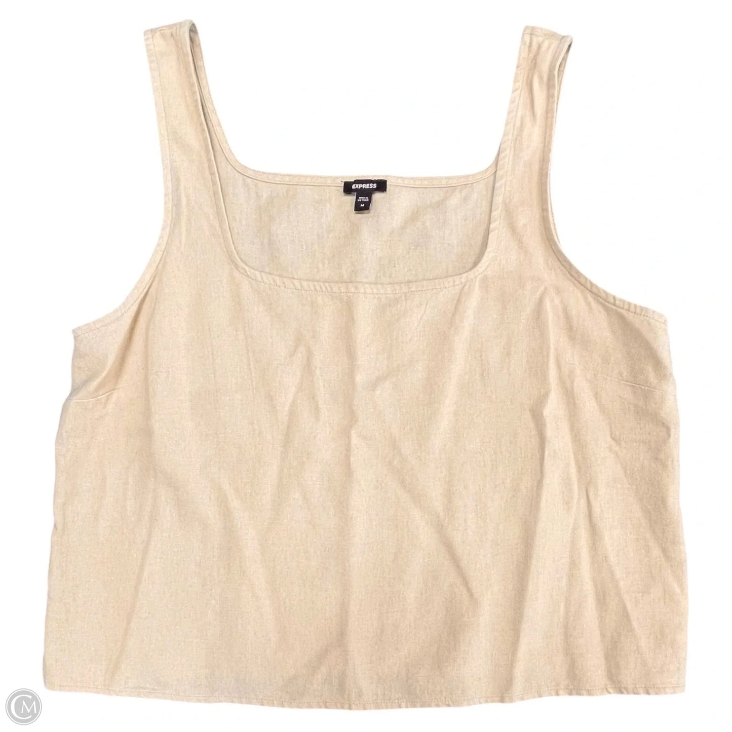 Top Sleeveless By Express In Beige, Size: M