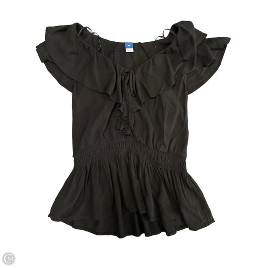 Top Short Sleeve By Old Navy In Black, Size: Xs