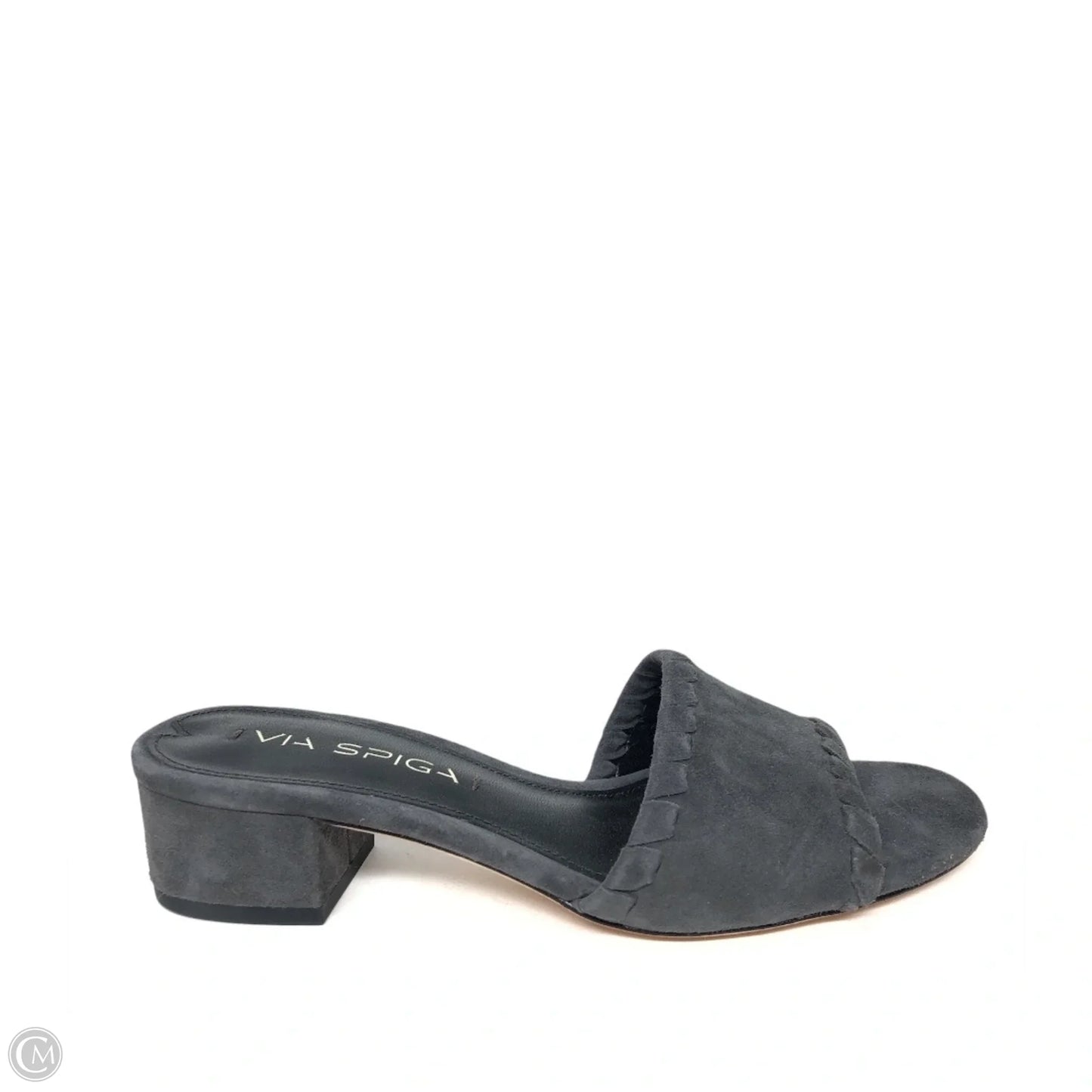 Sandals Heels Block By Via Spiga In Grey, Size: 5