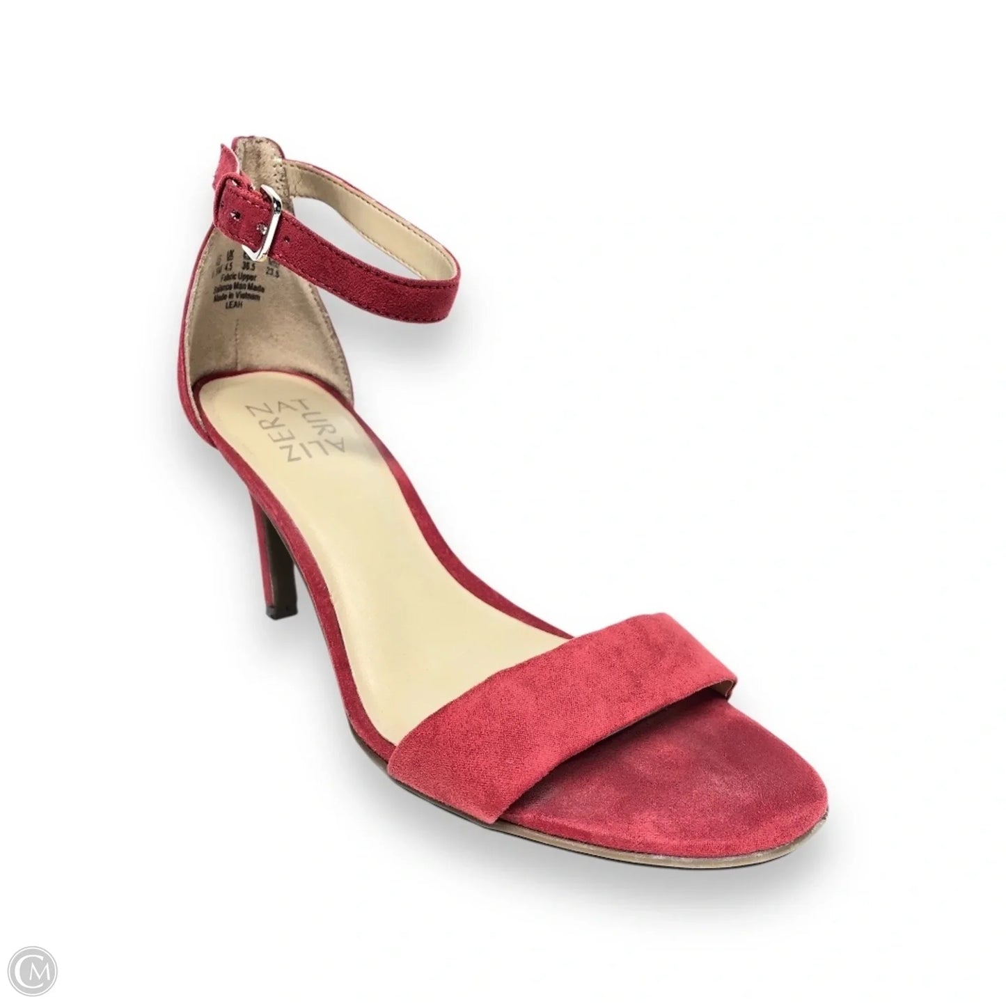 Sandals Heels Block By Naturalizer In Red, Size: 6.5