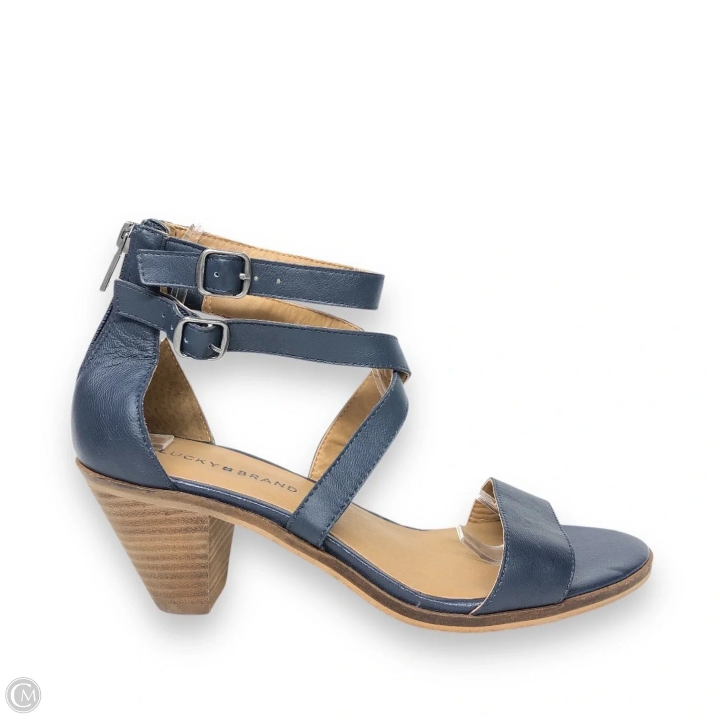 Shoes Heels Block By Lucky Brand In Navy, Size: 9.5