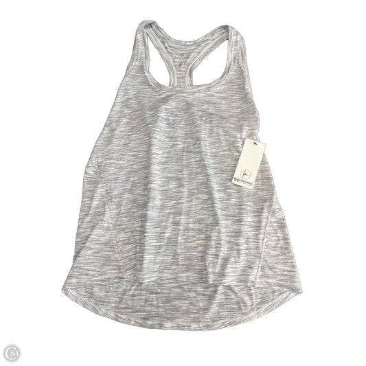Athletic Tank Top By 90 Degrees By Reflex In Grey & White, Size: L