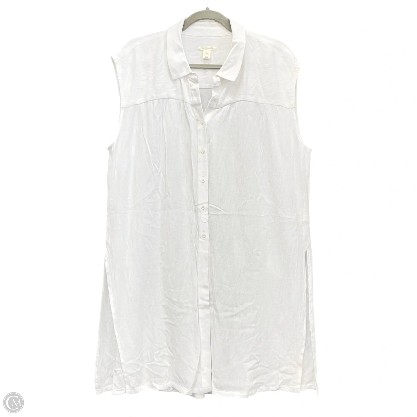 Tunic Sleeveless By West Bound In White, Size: L