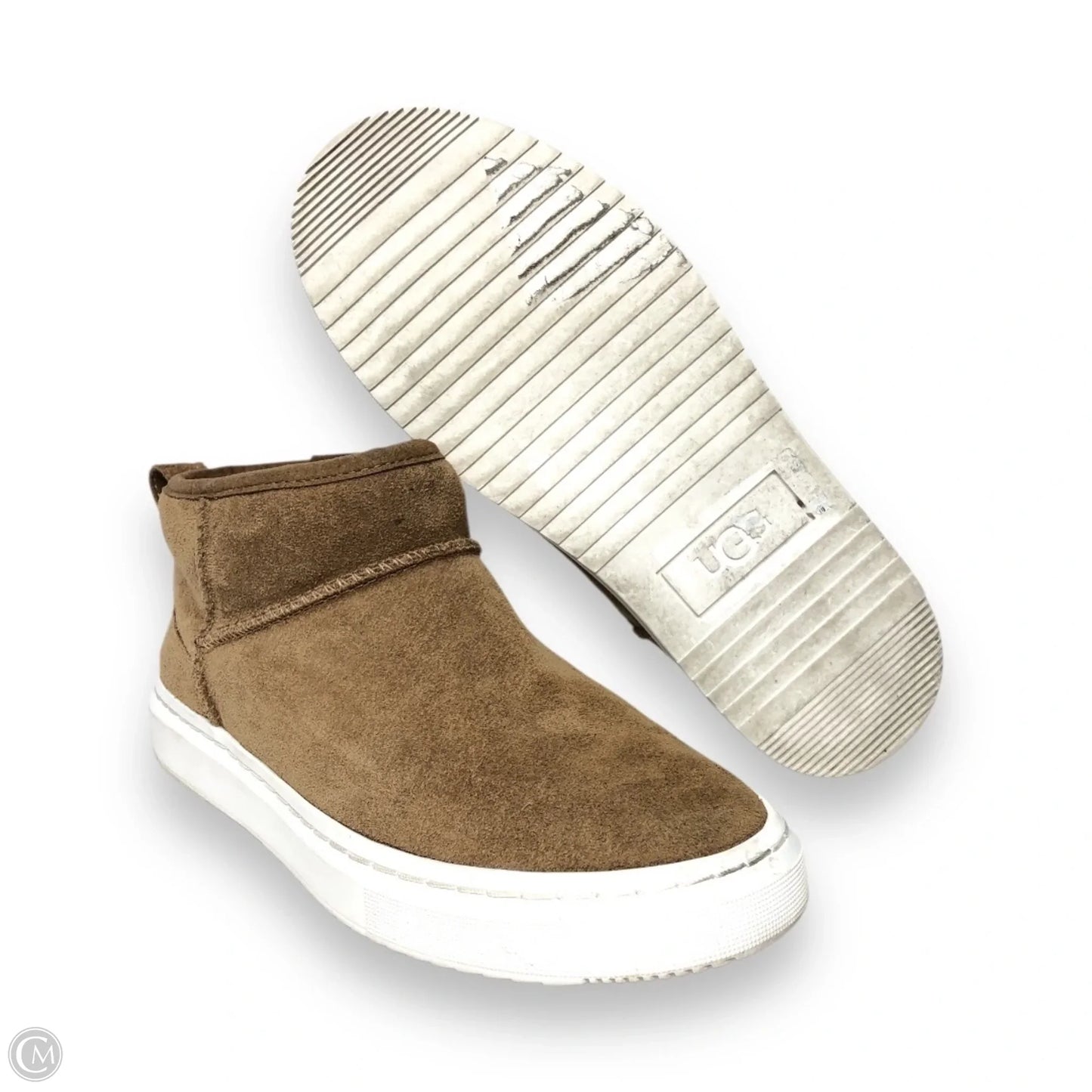 Boots Ankle Flats By Ugg In Brown, Size: 7.5