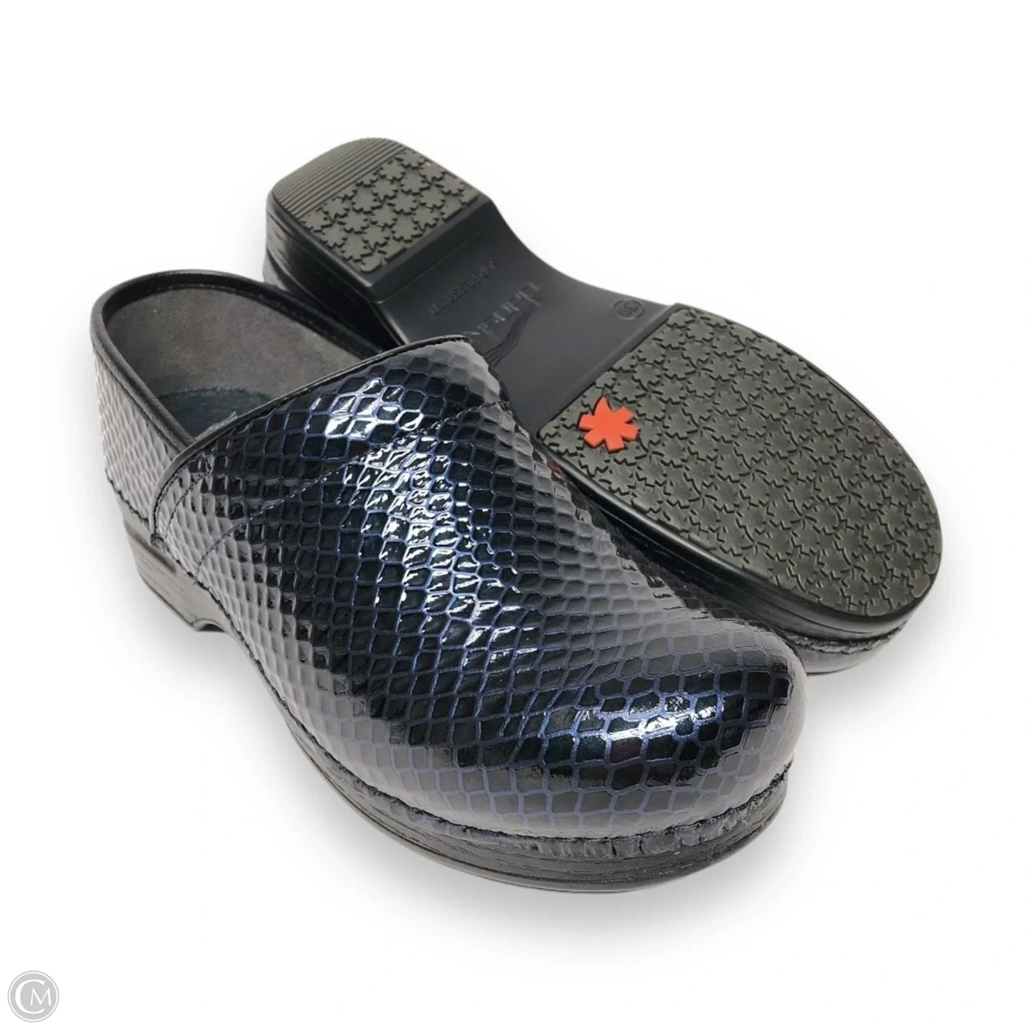 Shoes Heels Platform By Dansko In Black & Blue, Size: 8.5
