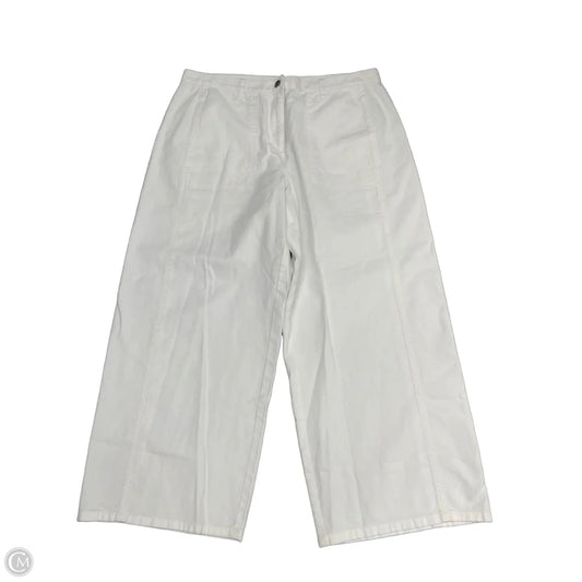 Pants Wide Leg By Eileen Fisher In White, Size: Lp
