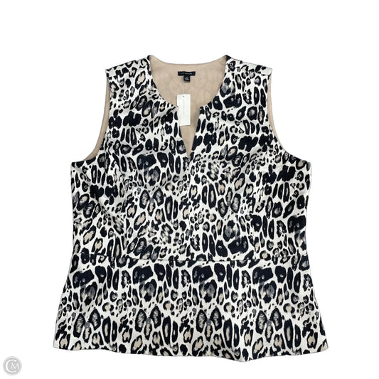Top Sleeveless By Ann Taylor In Animal Print, Size: 16