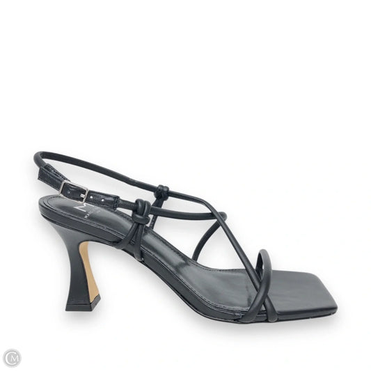 Sandals Heels Block By Marc Fisher In Black, Size: 7.5