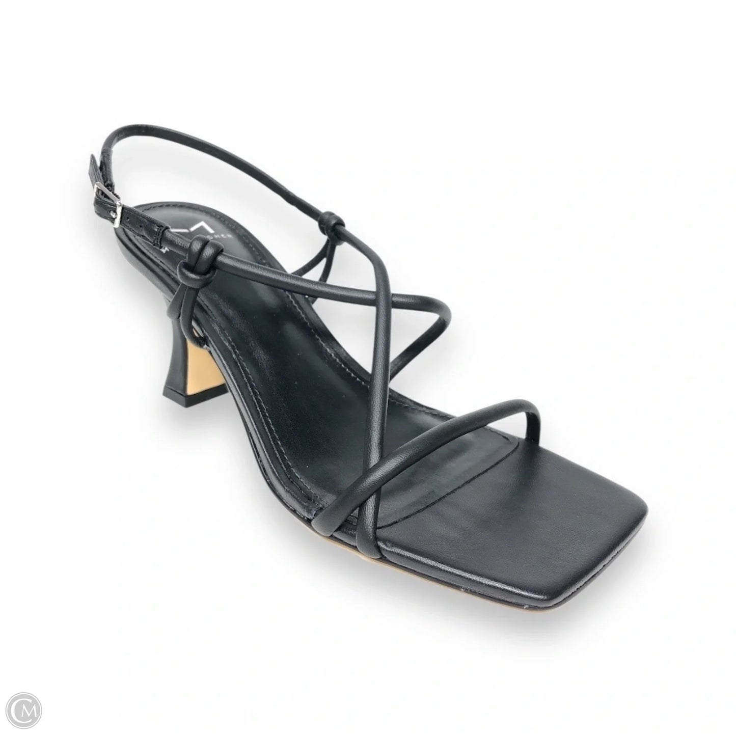 Sandals Heels Block By Marc Fisher In Black, Size: 7.5