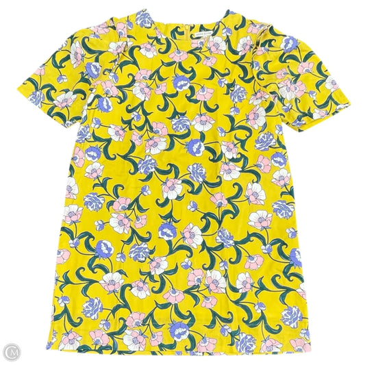 Dress Casual Short By Moon River In Yellow, Size: L
