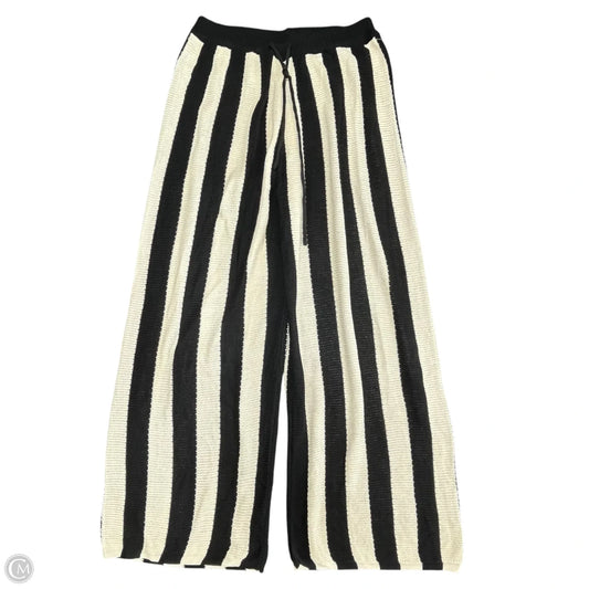 Pants Wide Leg By Clothes Mentor In Black & Cream, Size: L
