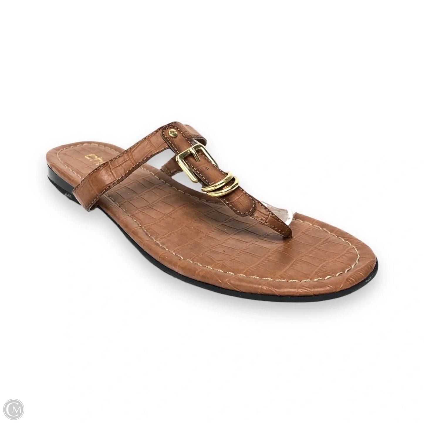 Sandals Flats By Chicos In Brown, Size: 8