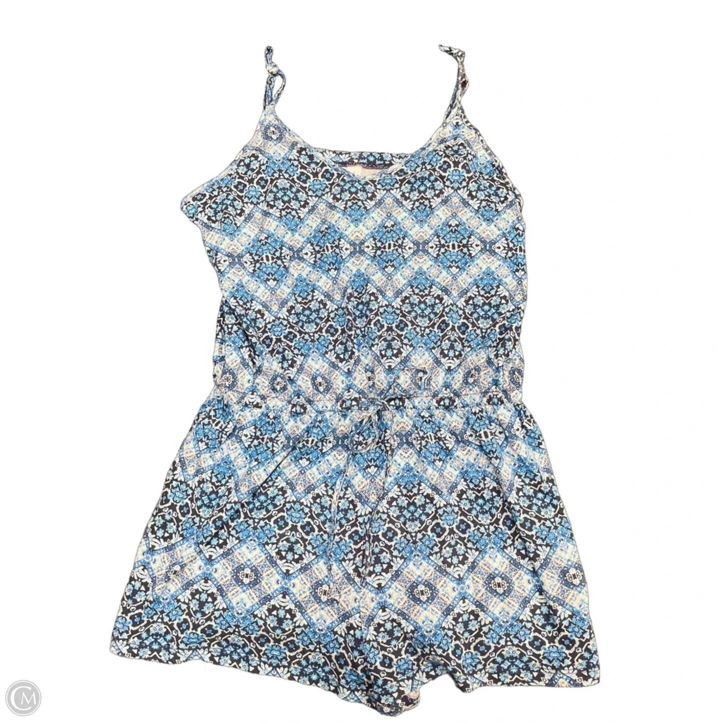 Romper By Aeropostale In Blue & White, Size: M