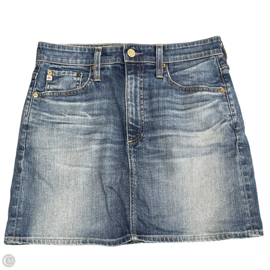 Skirt Mini & Short By Ag Jeans In Blue Denim, Size: 8